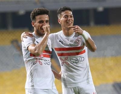 فوز الزمالك على المقاولون العرب بثنائية مصطفى فتحى وأوناجم