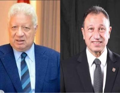 مرتضى منصور يهنىء الخطيب بعد فوزه بانتخابات الأهلى 