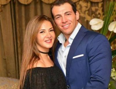رامى رضوان يوجه رسالة رومانسية لزوجته بعد عودتها فى إحتفالية ذوى الهمم