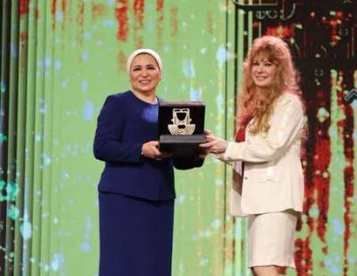ملكة الإستعراض نيللى تخطف الأنظار فى إحتفالية اليوم العالمي للمرأة